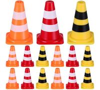 HONITANO Giocattoli Educativi per 30 Pezzi Mini Coni Stradali Colorati Segnali Stradali Compatti per Apprendimento della Sicurezza Stradale e Gioco Indoor/Outdoor