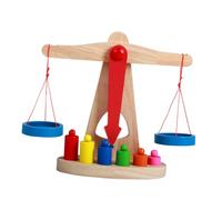 HONITANO Gioco Bilancia in Legno Per Ragazzo Ragazza Giocattolo Educativo Montessori Per Ragazzi e Ragazze Aiuto Didattico Per Sviluppo Coordinate Occhio-mano e Creatività Adatto Ragazzo Ra