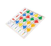 HONITANO Gioco Educativo in Legno per Puzzle di Riconoscimento Colori e Direzione Gioco Interattivo per Sviluppo Cognitivo e Coordinazione Mano-occhio Completo per Anni