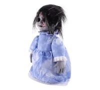 HONITANO Halloween Voice Activated Glowing Walking Doll Spooky Scary Prop For Haunted House Party Decoration Battery Halloween Tricky Toy