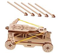 HONITANO Kit Montaggio Catapulta in Legno DIY per Educativo Scientifico con Accessori Modellino da Assemblare Sicuro e Durevole Progetto Manuale per Sviluppo Abilità e Conoscenza Stem