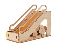 HONITANO Kit Scala Mobile Elettrica in Legno DIY Scientifico Stem Educativo con Esperimenti Elettricità Puzzle Meccanico Sicuro per Apprendimento e Creatività