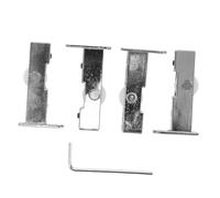 HONITANO Kit Sostituzione Ruote per Porta Scorrevole in Vetro con Chiave Design Elegante e Silenzioso per Porte Scorrevoli e Armadi