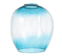 HONITANO Lampada Paralume in Vetro Trasparente Stile Paralume Molecolare Blu Sfumato Copertura Resistente per Lampade da Tavolo e Soffitto Decorazione per Camera da Letto