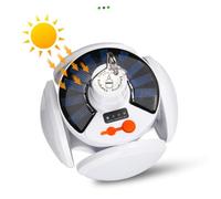 HONITANO Lampada Solare Pieghevole LED Ricaricabile per Campeggio Luce Portatile da con Gancio in Luce Demergenza Outdoor per Escursionismo e