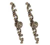 HONITANO Maniglie Vintage in Lega di Zinco 2 Pezzi, Manopole Lunghe Retrò 166 Mm con Viti, Maniglie per Mobili da Cucina, Armadi e Cassettiere D’epoca, Facile Apertura e Bassa