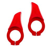 HONITANO Manopole per Manubrio da Bici Appoggio per Pollice, Coprimanopole per Mountain Bike Rosse, Accessori Bici per Ciclismo su Strada e Mountain Bike