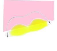HONITANO Maschera Gel Occhi Rinfrescante Giallo con Liquido Criogenico Sicuro Fredda per Naturale Emicrania e Morbida e Confortevole per Sonno