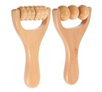 HONITANO Massaggiatore per Piedi Riutilizzabile 2 Pezzi in Legno Superficie Liscia per Alleviare la Fatica, Compatto per Gambe e Piedi Mentre Si Guarda la Tv