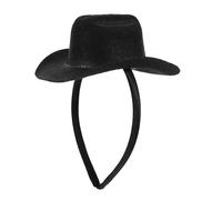 HONITANO Mini Top Hat Headband Nero per Donne Fascinator Vittoriano Leggero e Riutilizzabile per Costume Cosplay Party Carnevale e Matrimoni