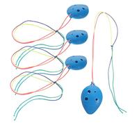 HONITANO Ocarina a 6 Fori Per Ragazzo Ragazza e Principianti, Set 4 Pezzi Mini Ocarine Portatili in Materiale Resistente e Sicuro, Strumento Musicale Compatto Per Esercizi e Performance Musicali