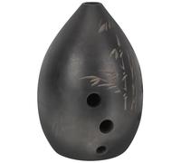 HONITANO Ocarina Professionale in Argilla Nera a 8 Fori Motivo Delicato, Facile da Suonare e Apprendere, Strumento Portatile per Sviluppare L'interesse Musicale dei Ragazzo Ragazza