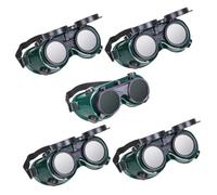 HONITANO Occhiali Protettivi Da Saldatura Professionali Lente Antigraffio, Montatura Morbida Per Protezione Occhi in Saldatura Elettrica e a Scarica, Set Da 5 Pezzi Per Uso Industriale e Lavoro Sicuro