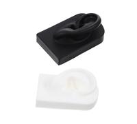 HONITANO Orecchio in Silicone Realistico per Piercing All’orecchio Set da 2 Pezzi Supporto, Strumento Didattico per Pratica e Formazione di Studenti e Professionisti della Cura