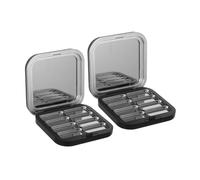 HONITANO Palette Ombretti Magnetici Vuote 2 Pezzi Contenitori Cosmetici Riempibili per Ombretti Fard e Rossetto per Viaggi e