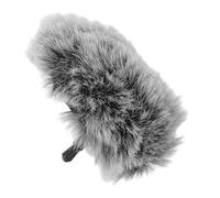 HONITANO Paravento Microfono Peloso Compatibile Copertura Antivento per Microfono Wireless Riduzione Rumore Vento per Podcast Streaming Interviste Esterne