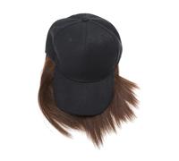 HONITANO Parrucca Cappello Donna Anni Corto Dritto In Fibra Alta Temperatura One-piece Leggera e Naturale per Feste Scuola Viaggi Uso Quotidiano