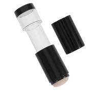 HONITANO Pennello per Cosmetici Pennello Make Up Portatile Nero con Design Integrato in Plastico e Spruzzo Uniforme di Polvere per Viaggi e Look da Festa