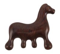 HONITANO per cuoio capelluto in legno: antistatico per viso e capelli - pettine manuale per meridiani con denti larghi - regali unici per le in occasione dell'anno cinese del cavallo