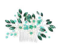HONITANO Pettine Laterale per Capelli da Donna con Cristalli e Perle Finte Accessorio Floreale Artigianale per Matrimonio ed Eventi Formali Decorazione Elegante per Intrecci e Acconciature
