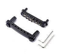 HONITANO Ponte Roller Sella Nero per Chitarra Elettrica Stile Sg con Viti e Boccole in Metallo per Sostituzione e Accessori DIY
