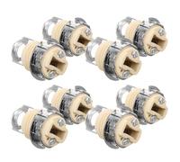 HONITANO Portalampada con anello da 8 pezzi: portalampada in ceramica di ricambio per lampadina LED G9 - Base per lampada per riparazione illuminazione domestica