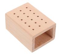 HONITANO Portautensili Legno Compatto Per Salone Di Bellezza Organizer Per Punte Per Unghie Con Design Multihole e Risparmio Di Spazio Strumento Pratico Per Ordine e La Conservazione Degli