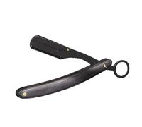 HONITANO Rasoio Manuale da Barba Manico in Legno e Lama in Acciaio Inox Rasoio Portatile da Barbiere per Uso Domestico e Professionale Facile da Usare e Conservare