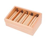 HONITANO Scatola per Bacchette Mazza da Croquet in Materiale Sicuro, Gioco Educativo per Bambini per Sviluppo Intellettuale, Set Famiglia Bastoncini per Contare e Memoria