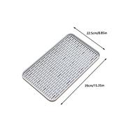 HONITANO Scolapiatti Antiscivolo con Vassoio Scolabiberon e Organizer Multifunzionale per Bottiglie Tazze e Frutta Contenitore e Resistente per Cucina