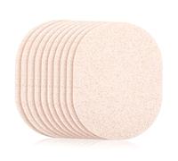 HONITANO Set 10 Pezzi Spugne Viso Multifunzionali Beige in Pva Esfolianti e Riutilizzabili per Pulizia Viso Casa e Viaggio