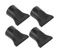 HONITANO Set 4 Pezzi Ugelli Neri per Asciugacapelli in Plastica, Accessori Versatili per Ugello da 4-4,8cm, Concentratore Stretto per Styling Professionale Chioma