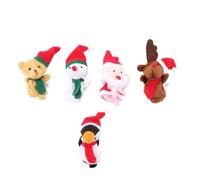 HONITANO Set da 5 Burattini da Dito Natalizi Morbidi per Marionette da Dito in Materiale Delicato per la Pelle Giocattoli Educativi per Raccontare Storie e Giochi di Ruolo