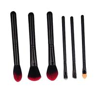 HONITANO Set Da 6 Pennelli Trucco Femminile Setole Morbide Per Ombretto, Cipria in Polvere e Arrossire, Per Uso Quotidiano e Viaggi