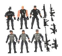 HONITANO Set Da 6 Pezzi Di Giocattoli Da Soldato in Plastica, Action Figure Flessibile Mini Per Ragazzo Ragazza, Decorazioni Per Feste a Tema e Giochi Educativi Di Modelli Militari