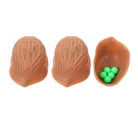 HONITANO Set di Trucchi 3 Gusci di Noce e 5 Palline Morbide, Gioco delle Tre Conchiglie Leggero da 13g, Kit Magico e Professionisti, Attività Creativa e Divertente per Sviluppare