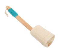 HONITANO Spazzola Bagno in Luffa Su Bastoncino Spazzola Per Pulizia Della Realizzata in Legno e Luffa e Facile Usare Per Esfoliare e Rigenerare