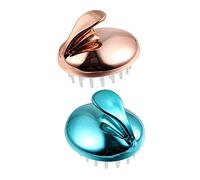 HONITANO Spazzola Massaggiante Per Cuoio Capelluto e Shampoo 2 Pezzi Scrubber Esfoliante in Silicone Per Massaggi e Pulizia Adatta a Uomo Donna Ragazzo Ragazza e Animali Da Viaggio e Casa