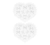 HONITANO Stampi in Silicone a Fiocco per Nail Art 3d, Set 2 Pezzi per Manicure Fai da Te, Accessori per Unghie in Resina Epossidica, Facili da Pulire, per Uso Professionale e