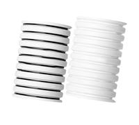 HONITANO Strisce Adesive per Ciglia Finte Autoadesive 2 Scatole da 20 Pezzi, Nastro Trasparente e Nero in Gomma di Resina, Resistente All’acqua al Sudore, per Trucco Veloce