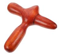 HONITANO Strumento Massaggiatore Manuale per Piedi Rullo in Legno Rosso, Materiale Sintetico Portatile, per Uso Personale e Massaggio Shiatsu
