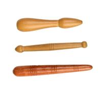 HONITANO Strumento per Massaggio in Legno 3 Pezzi per Schiena e Braccia, Massaggiatore Portatile Comodo sulla Pelle per Promuovere la Circolazione Sanguigna nel Relax come Guardare la Tv