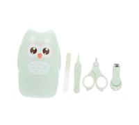 HONITANO Tagliaunghie Per Neonati e Bambini Piccoli Set Di Sicurezza in Acciaio Resistente Manici Antiscivolo in Abs, Per Unghie Delicate e Uso Comodo Durante Sonno, Kit Completo in Verde Menta