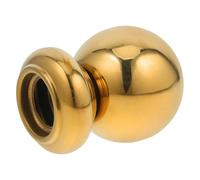 HONITANO Tappi per Pali di Recinzione a Sfera Dorati 32 Mm in Acciaio Inox, Terminali per Cancelli e Ringhiere da Giardino, Coperture per Pali con Design Integrato per Scale e Recinzioni