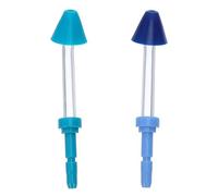 HONITANO Ugelli di Ricambio per Idropulsore Orale 2 Pezzi Set, Punte di Spruzzatura Resistenti in Vetro e Abs, Compatibili con Idropulsori per Pulizia Dentale e Nasale Professionale ad Uso