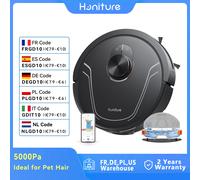Honiture Aspirapolvere Robot e Mop, Navigazione Lidar 360°, 5000pa, Mappe per Piani Multipli, Aree Vietate, 180 Minuti, Auto-Ricarica, Connesso tramite Alexa/APP/WiFi, Adatto per Pelo di Animali,