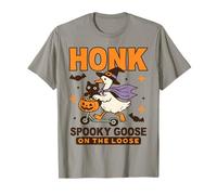 Honk Goose Divertente Oca spettrale sui Regali di Halloween Sciolti Maglietta