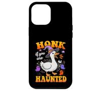 Honk If You Are Haunted Goose Fun Spooky Halloween Custodia per iPhone 12 Pro Max