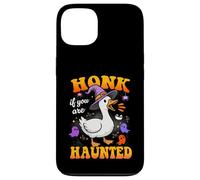 Honk If You Are Haunted Goose Fun Spooky Halloween Custodia per iPhone 13