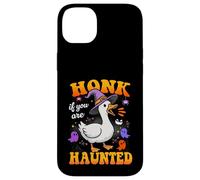 Honk If You Are Haunted Goose Fun Spooky Halloween Custodia per iPhone 14 Plus